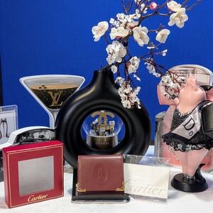 Cartier Red Leather Coin Pouch